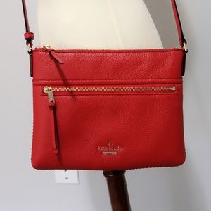 Kate Spade red crossbody purse